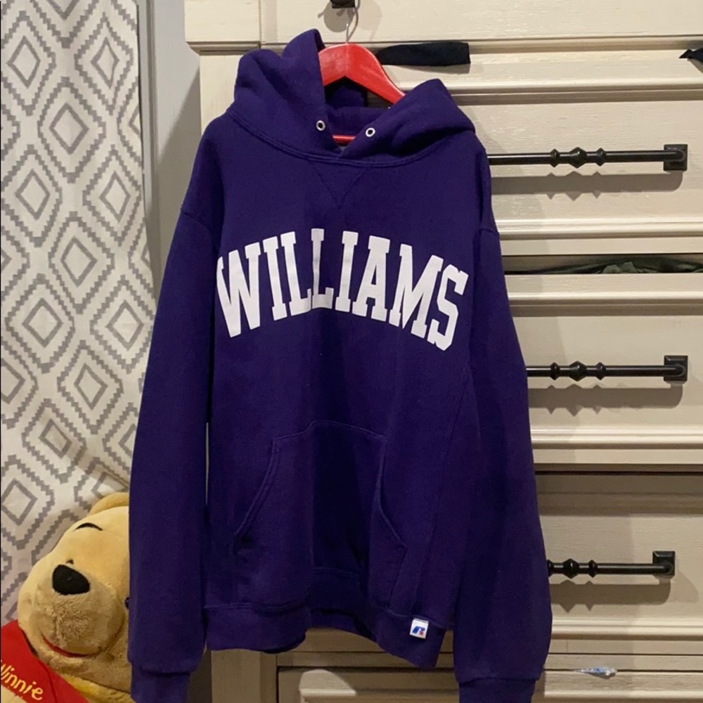 Purple Hooded Williams Sweatshirt